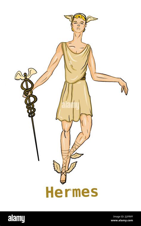 hermes god illustration|Hermes drawings.